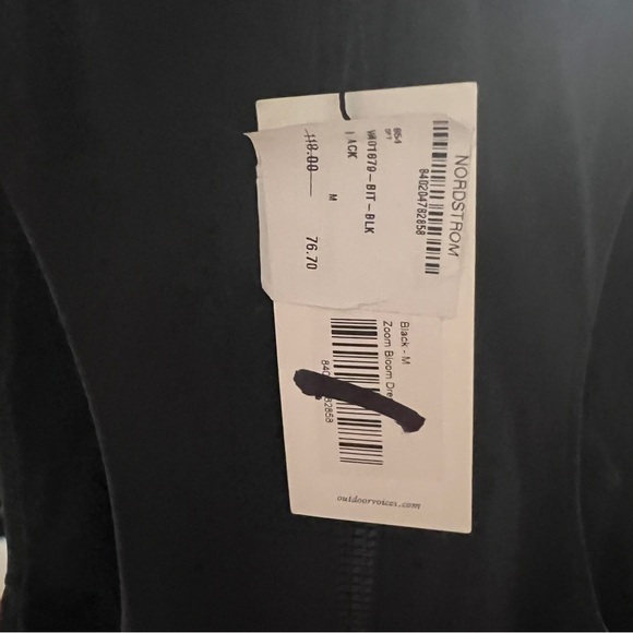 Outdoor Voices Bloom Mini Dress – Size Medium (Black) - Picture 7 of 8